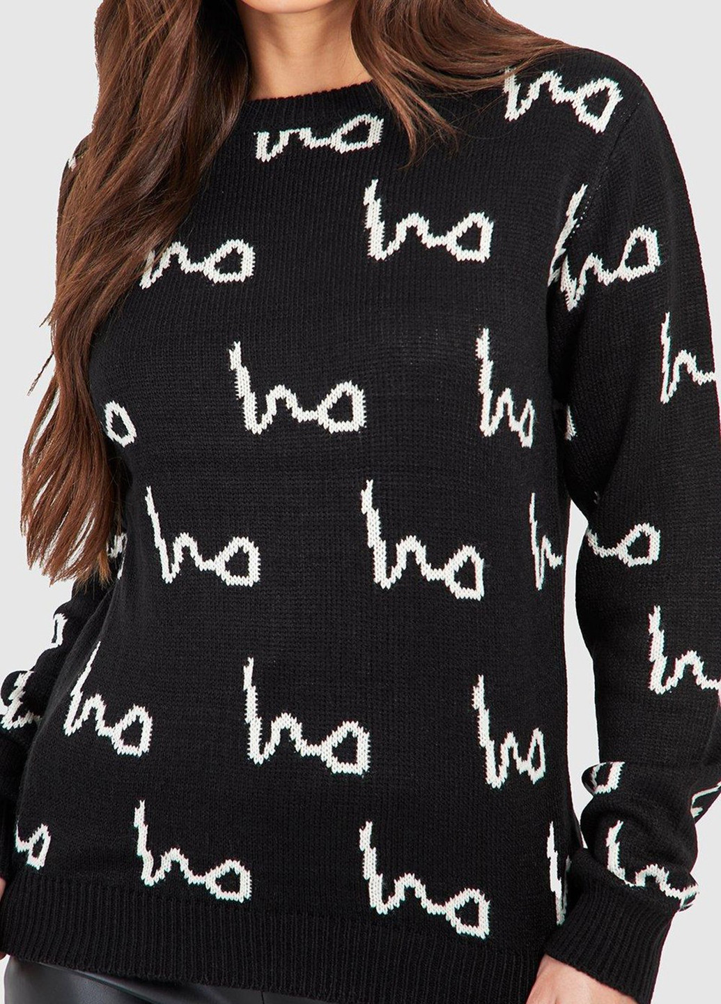 Чорний зимовий джемпер джемпер Boohoo