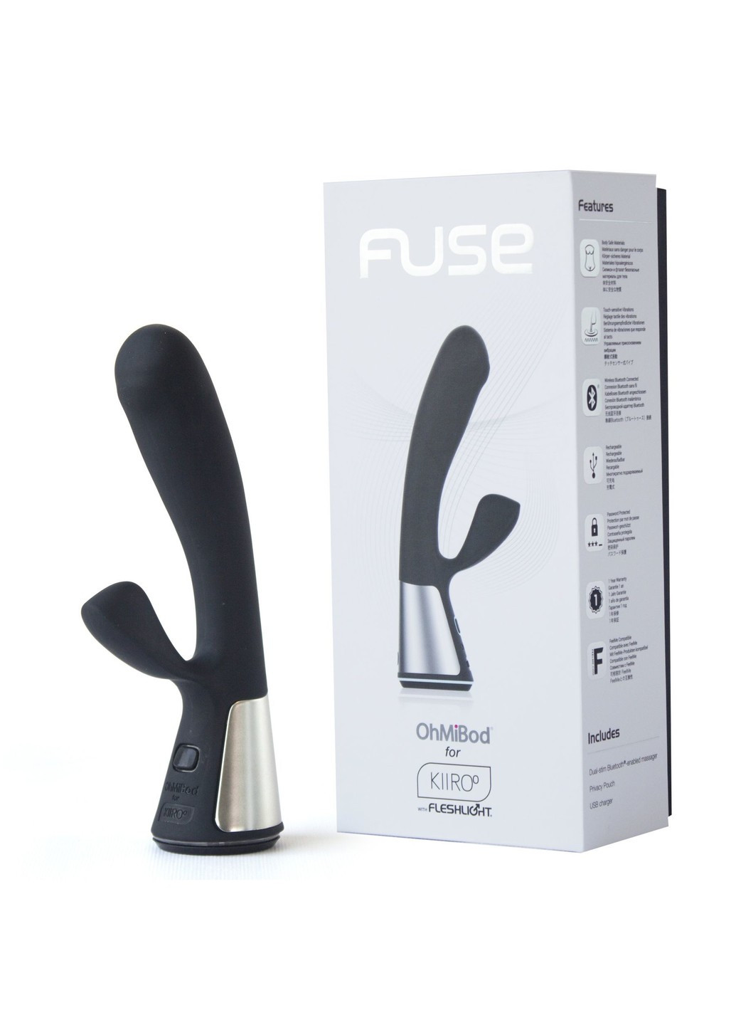 Інтерактивний вібратор-кролик Ohmibod Fuse for Black Kiiroo (254551225)