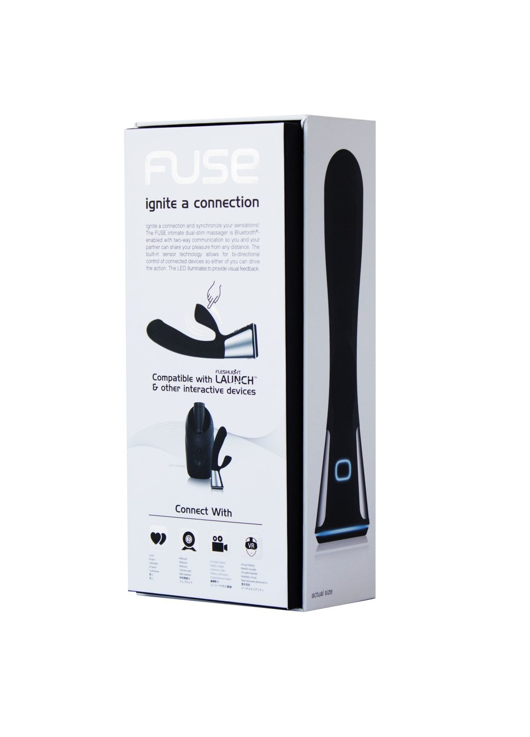 Інтерактивний вібратор-кролик Ohmibod Fuse for Black Kiiroo (254551225)