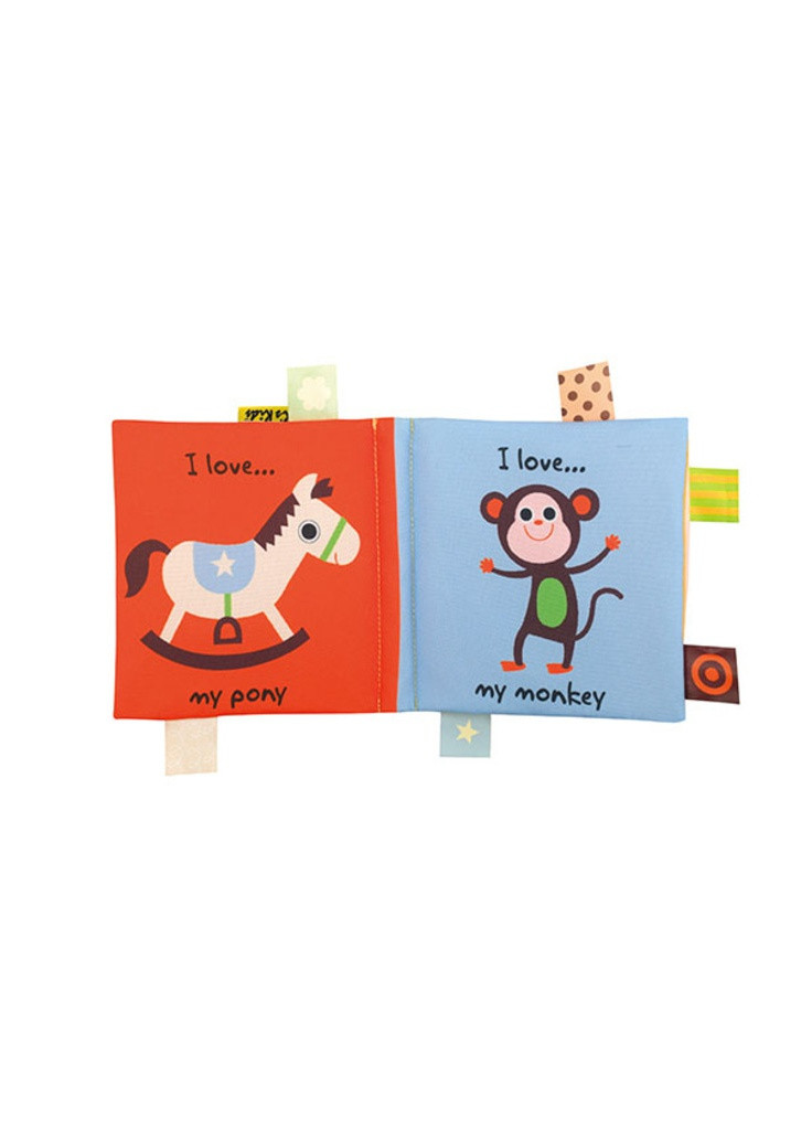 Розвиваюча іграшка K'S KIDS М'яка книжечка Вивчаємо тварин (6710204) K’S Kids (254068067)