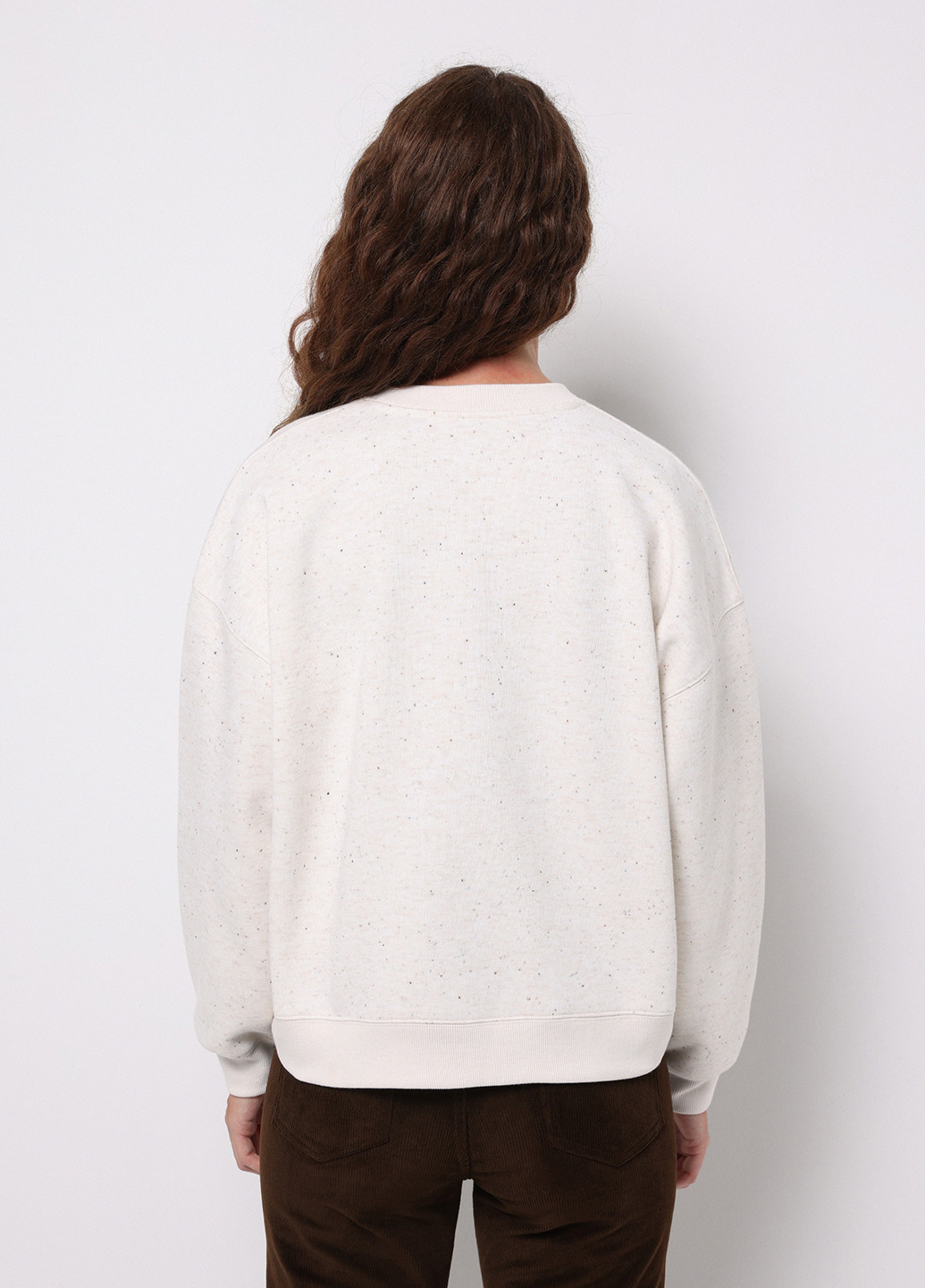 Кремовый свитшот Colin's меланж без декора (368128432)