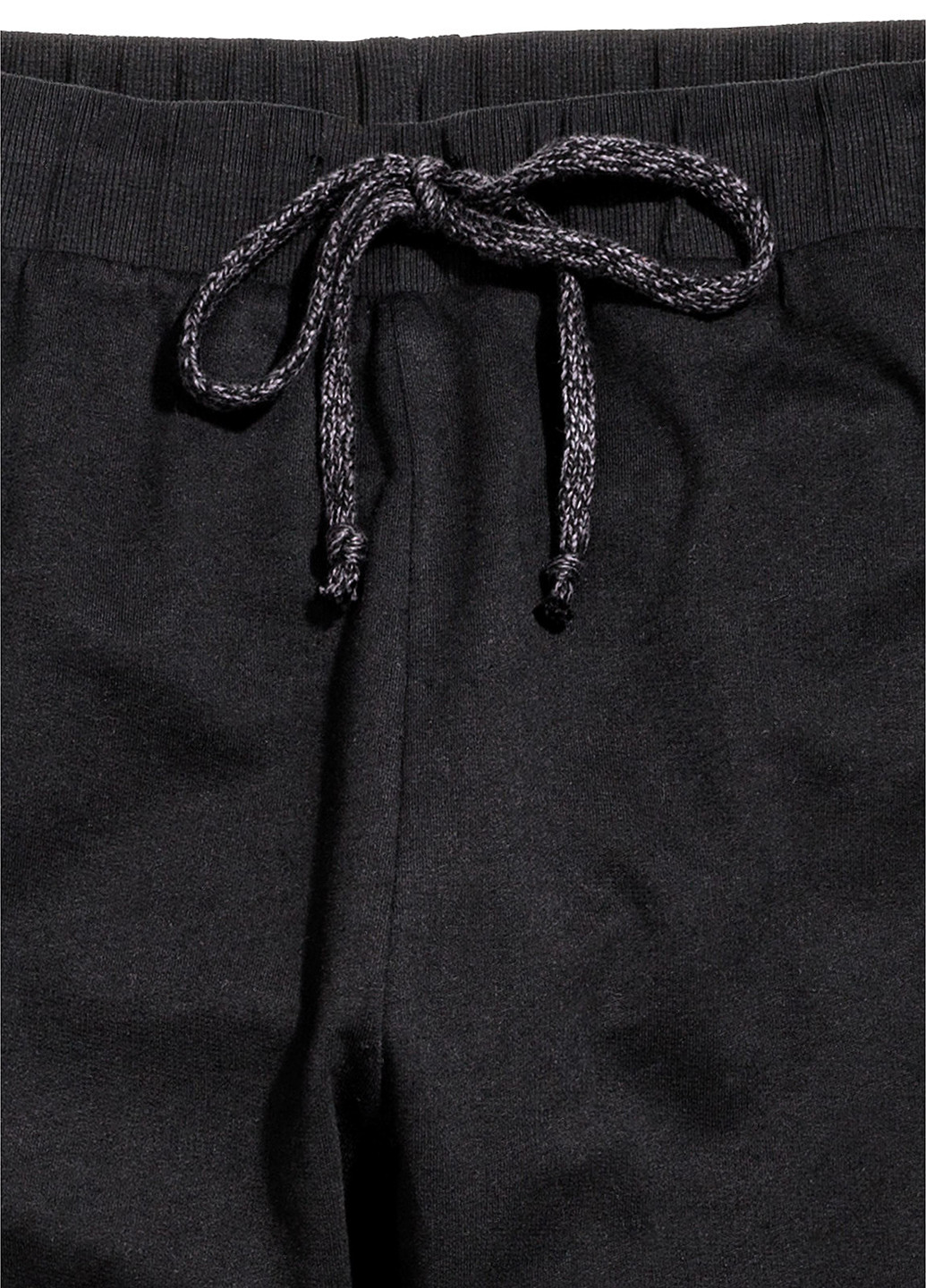 Штани H&M джогери однотонні чорні домашні бавовна
