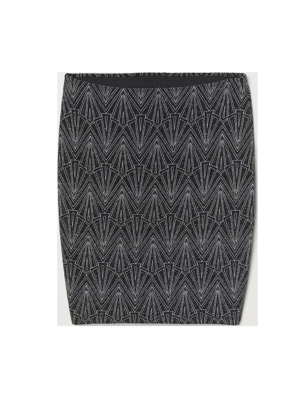 Черная однотонная юбка H&M