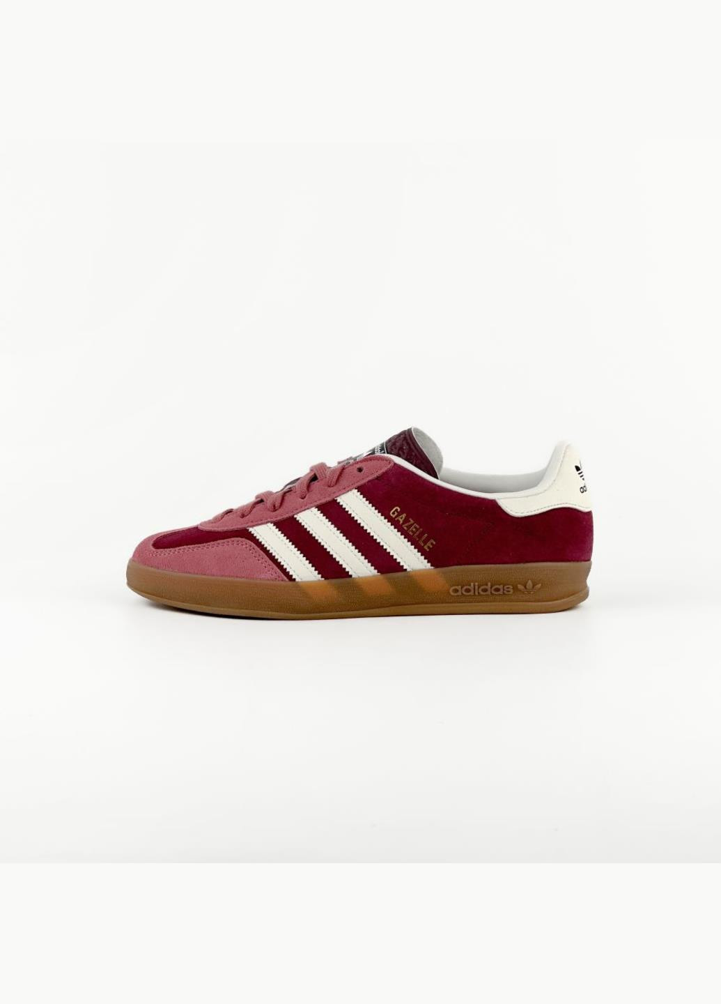 Кроссовки IF9647 adidas Gazelle Indoor бордовые демисезоны (317251664)
