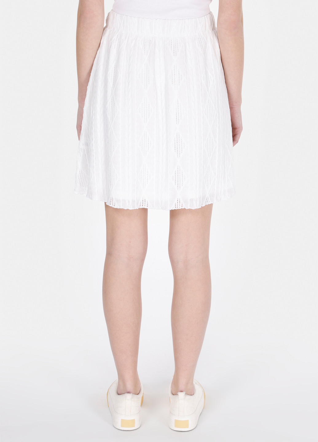 Белая кэжуал однотонная юбка Colin's клешированная