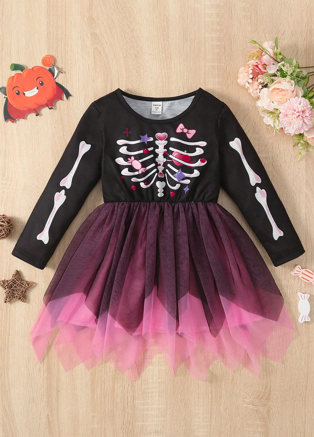 Комбинированное платье SHEIN (316734179)