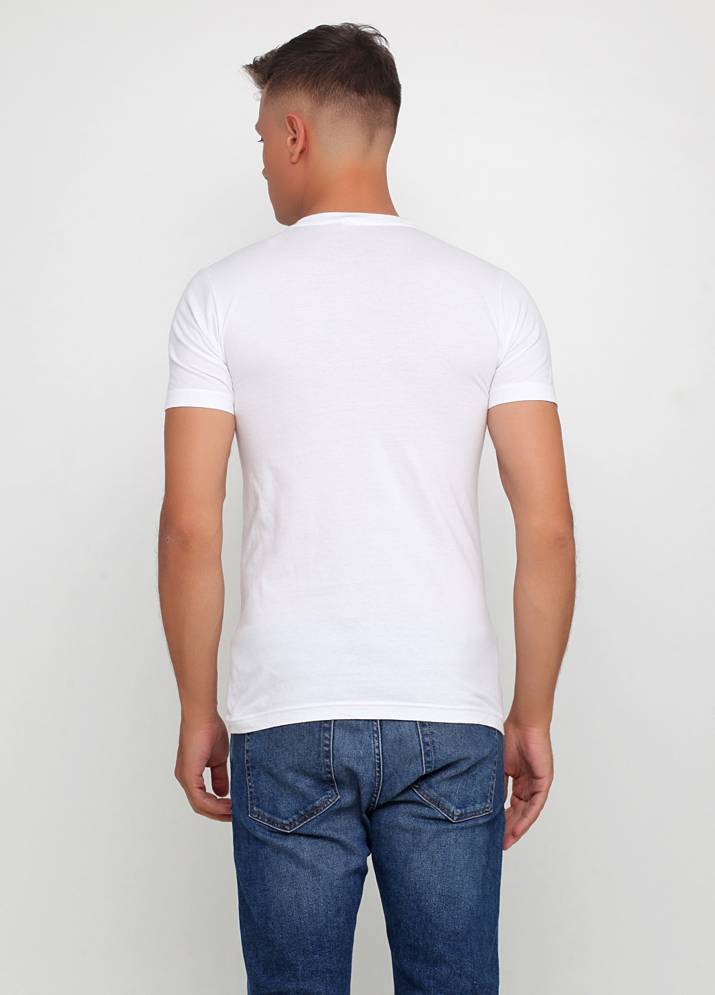 Белая летняя футболка American Apparel