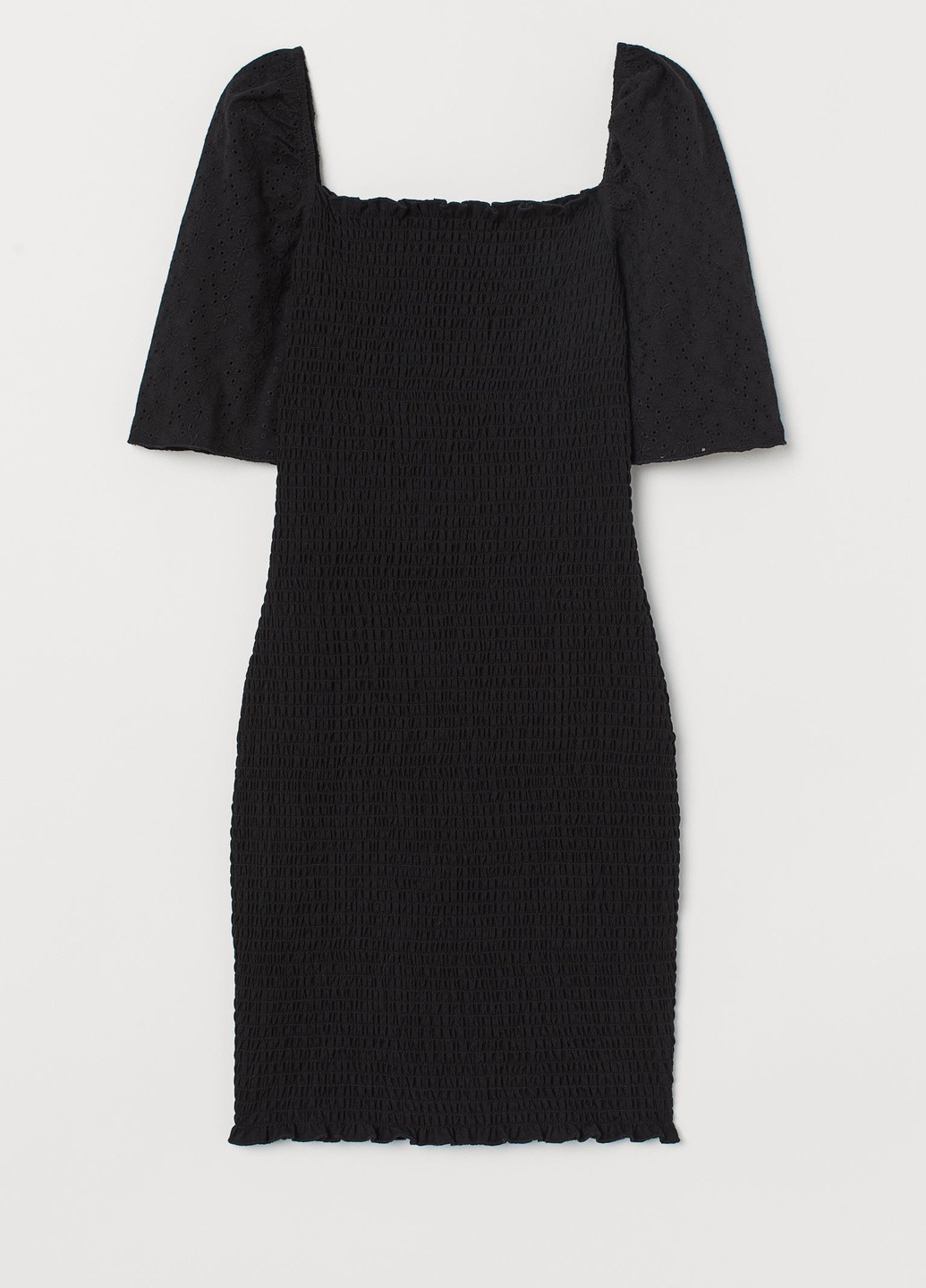 Черное кэжуал платье H&M однотонное