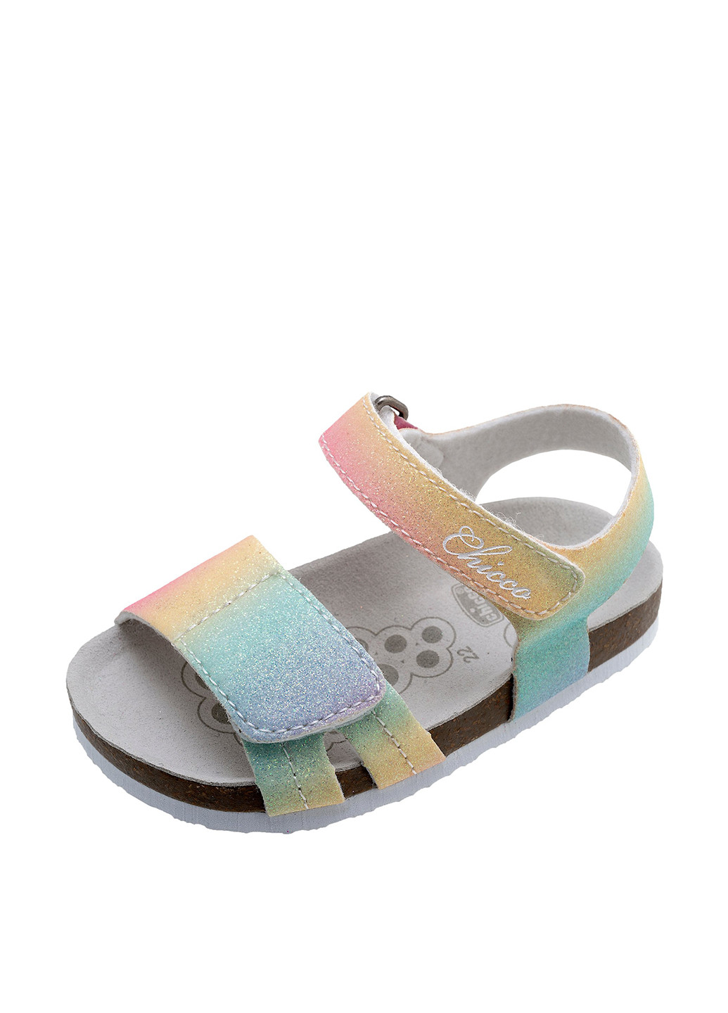 Цветные кэжуал сандалии Chicco на липучке