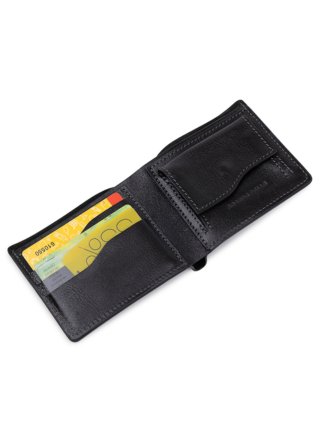 Мужское кожаное портмоне 11х9х1,5 см Grande Pelle (252131569)