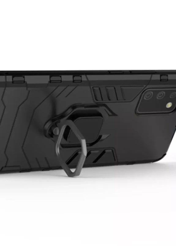 Ударостійкий чохол Transformer Ring for Magnet для Samsung Galaxy A02s Чорний / Soul Black (is_00000042910_4) Epik (238480471)