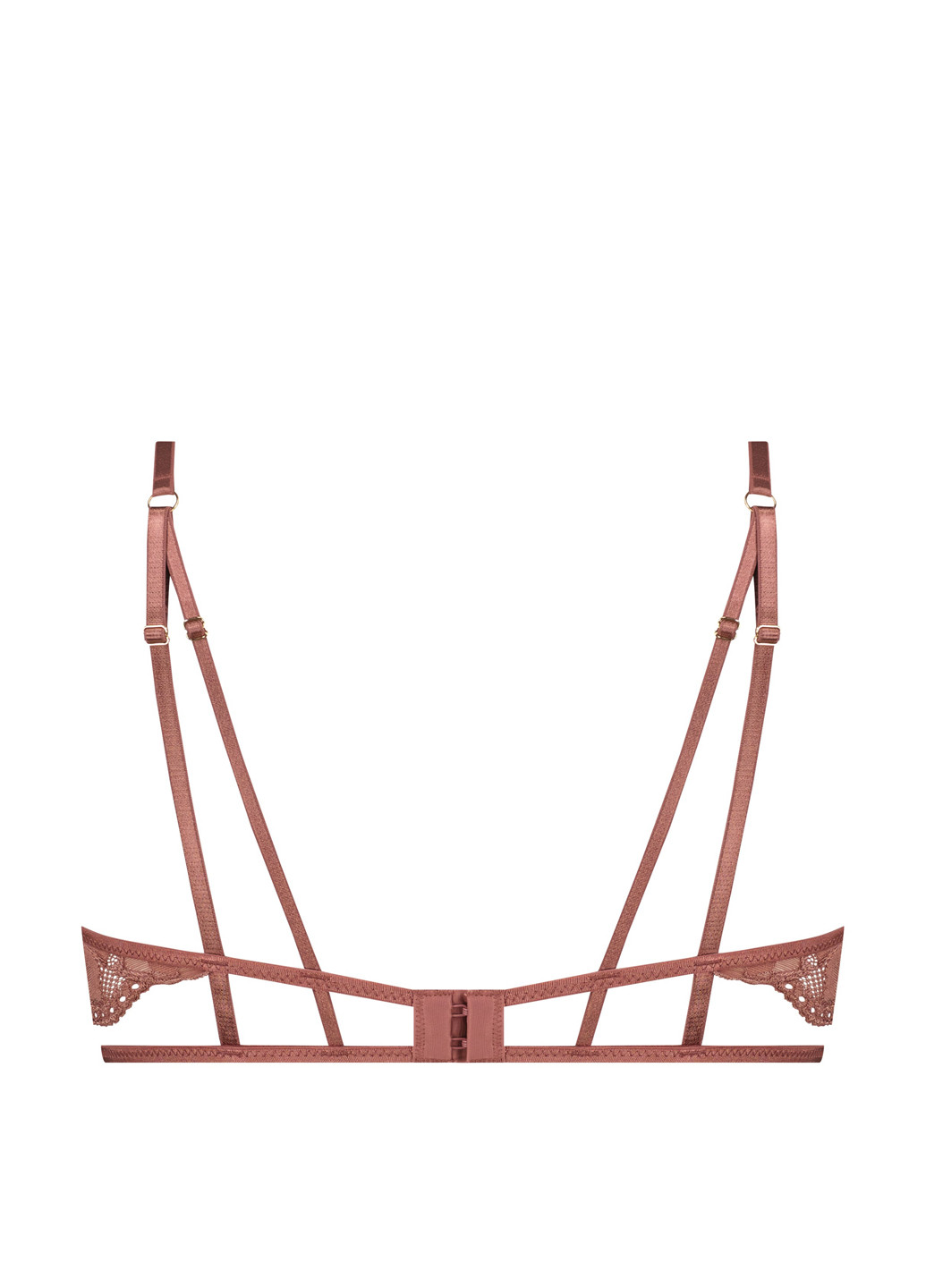 Розово-коричневый бюстгальтер Hunkemoller с косточками полиамид, кружево