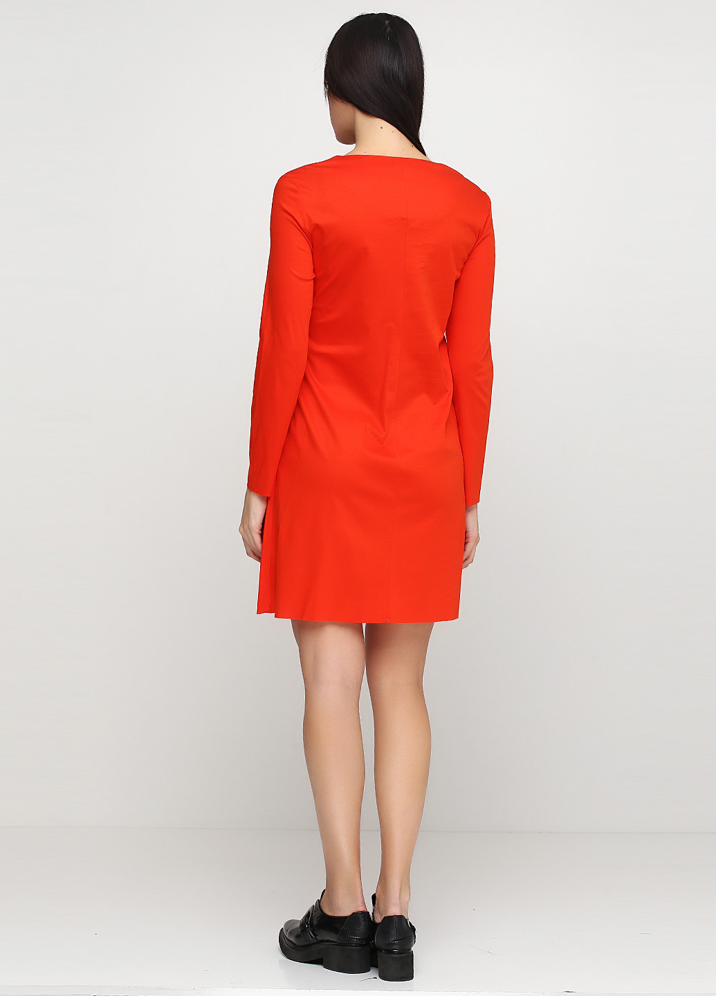Оранжевое кэжуал платье Cos однотонное