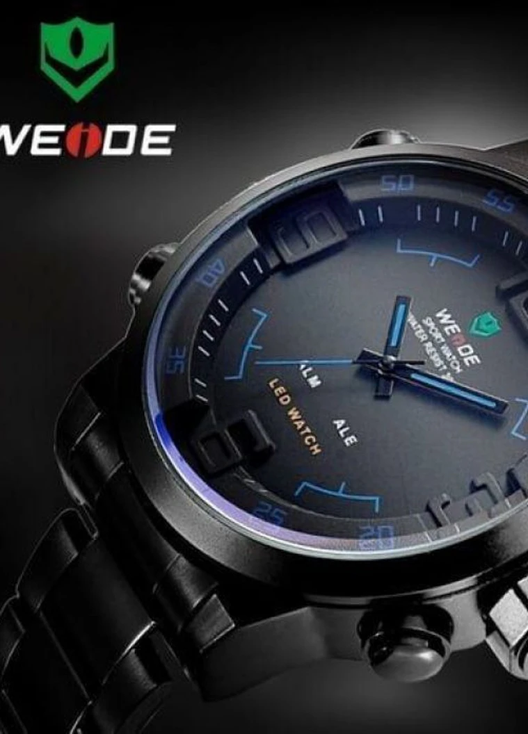 Чоловічі Годинники Sport Blue кварцові спортивні Weide (226699228)