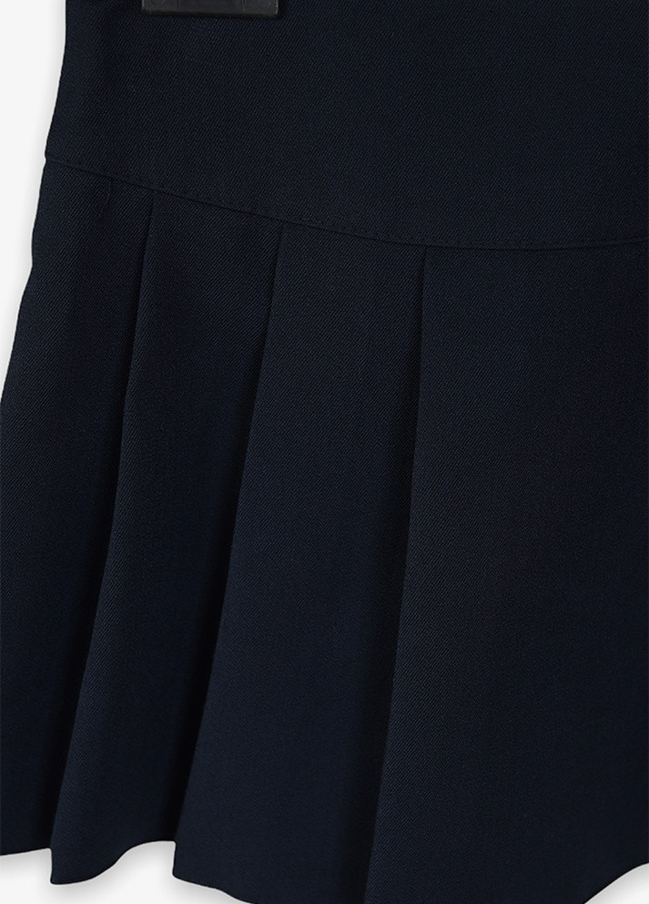Темно-синяя офисная однотонная юбка Let's Shop