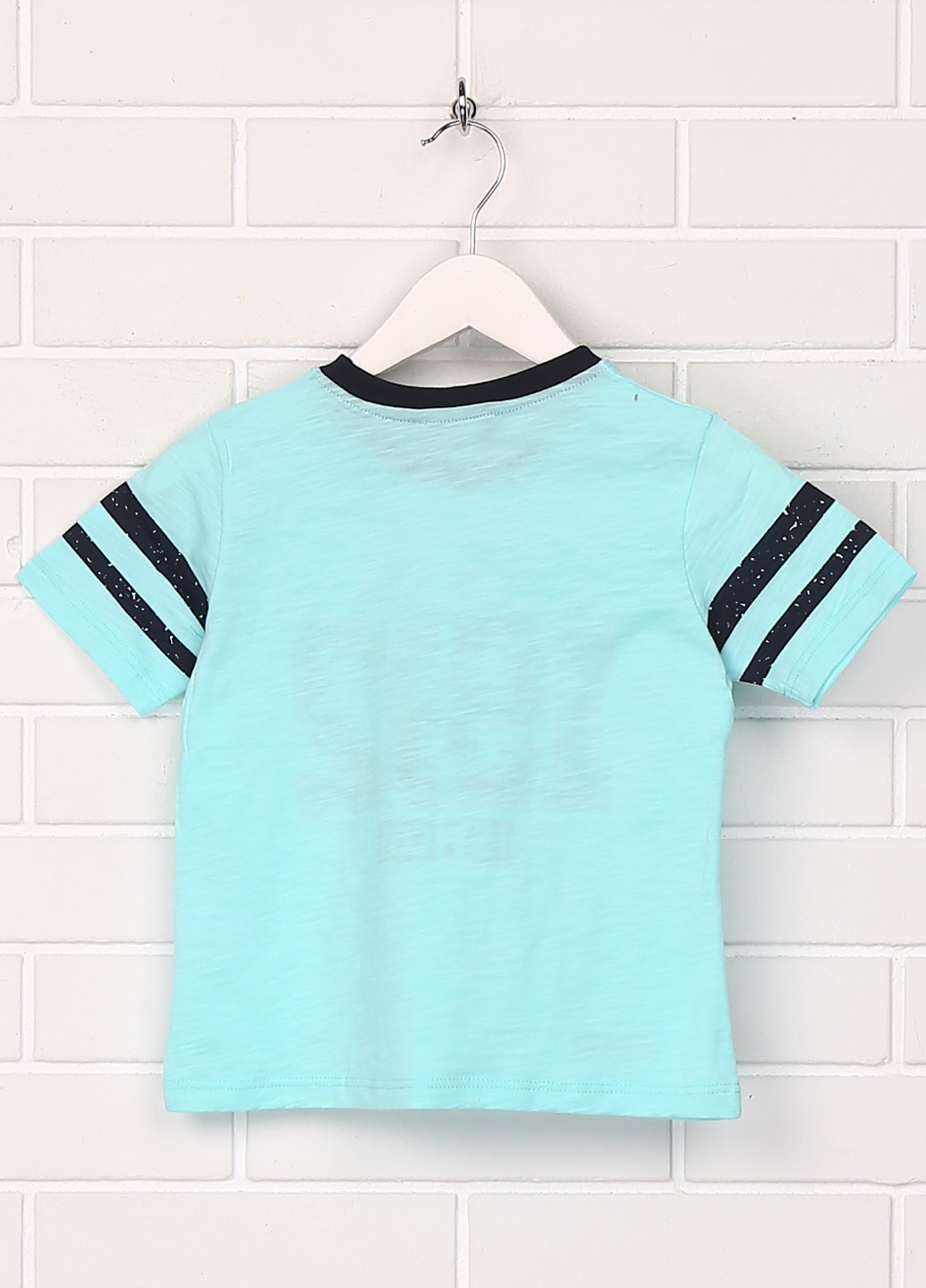 Голубая летняя футболка с коротким рукавом Cigit
