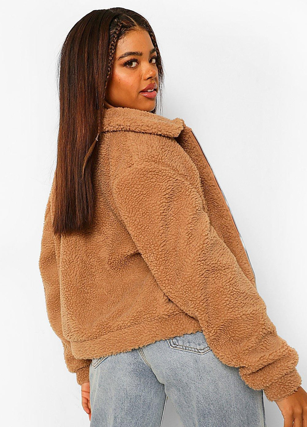 Светло-коричневая демисезонная куртка Boohoo