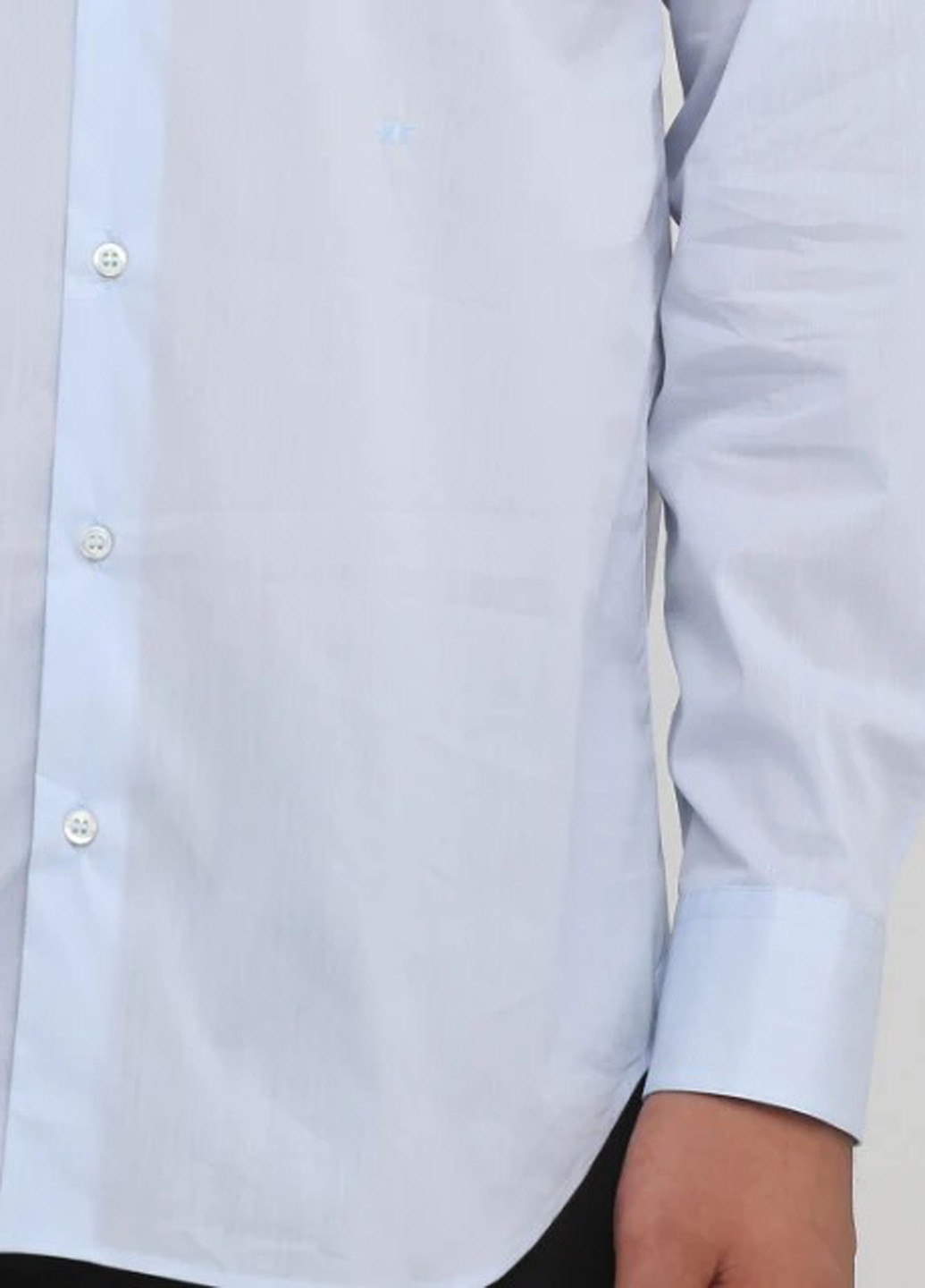 Голубой кэжуал рубашка однотонная John Richmond