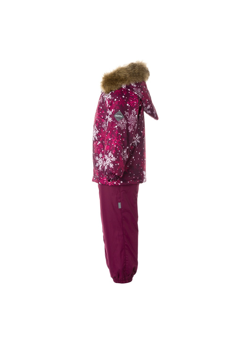 Бордовый зимний комплект зимний (куртка + полукомбинезон) avery Huppa
