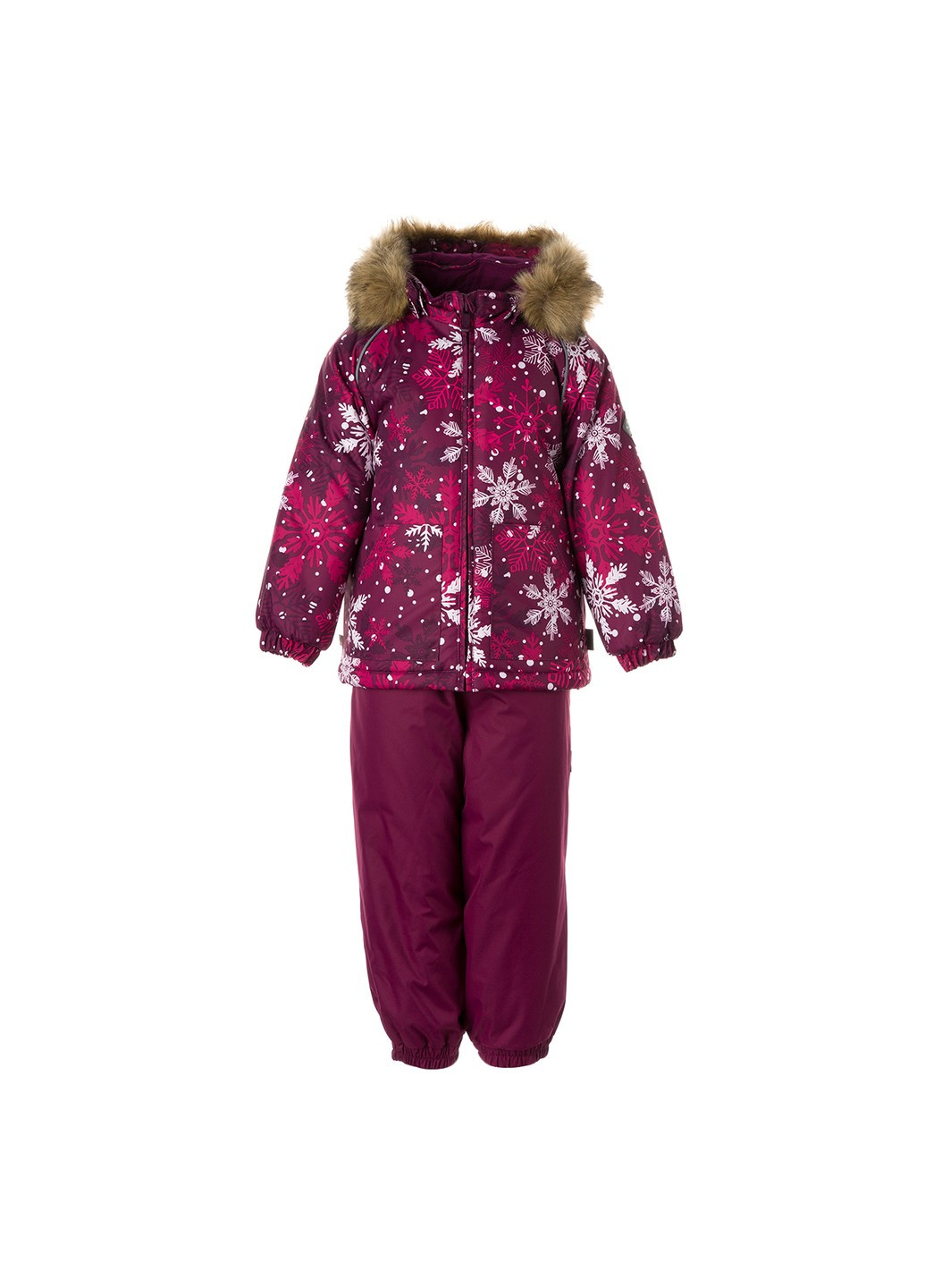 Бордовый зимний комплект зимний (куртка + полукомбинезон) avery Huppa