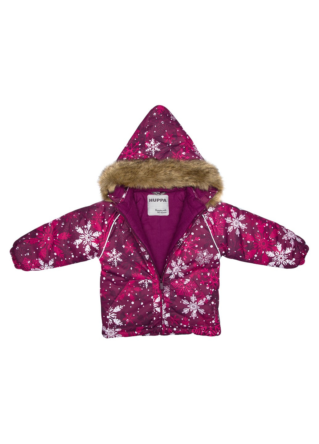 Бордовый зимний комплект зимний (куртка + полукомбинезон) avery Huppa