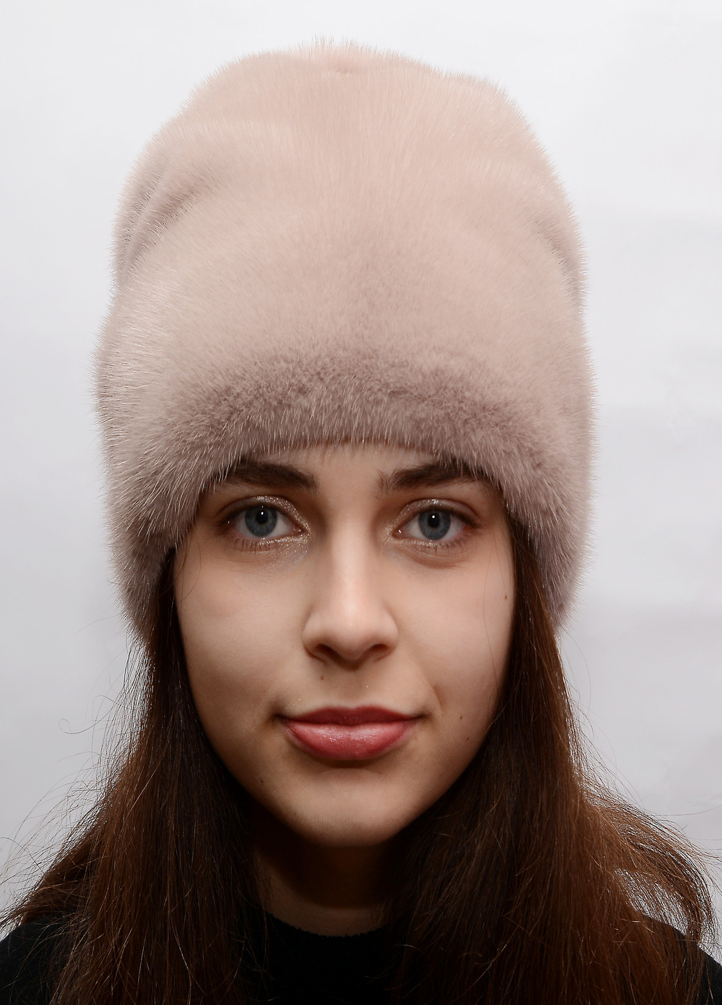 Жіноча норкова шапка кубанка Меховой Стиль рукавичка (221201374)