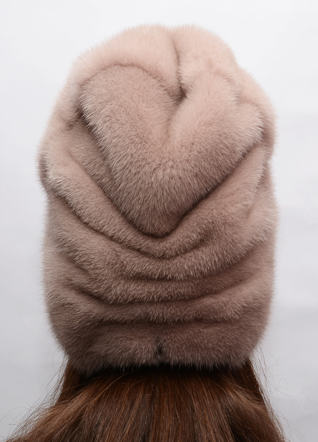 Женская норковая шапка кубанка Меховой Стиль рукавичка (221201374)