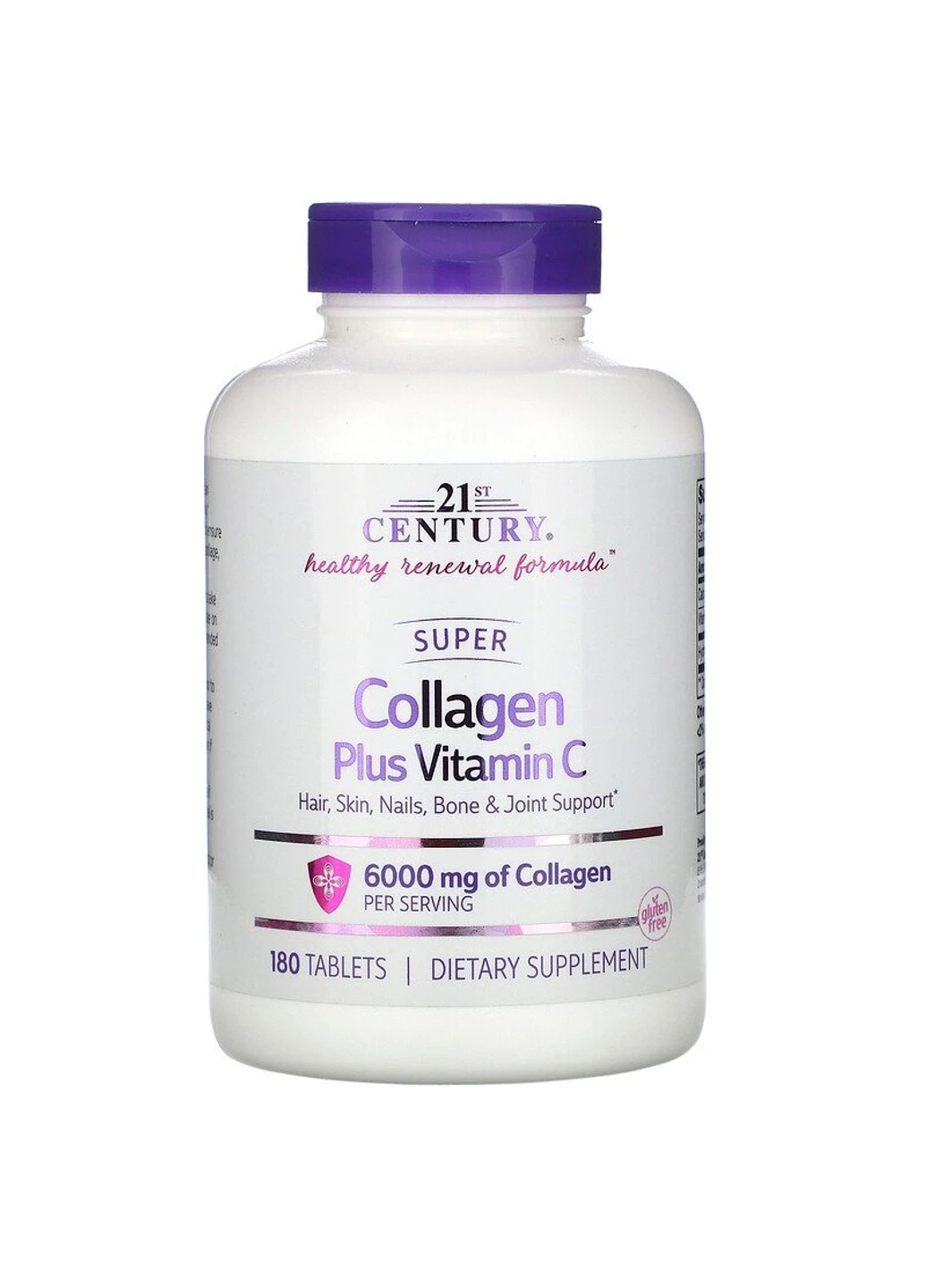 Суперколаген Super Collagen Plus Vitamin C 6000 mg 180 таблеток 21st Century (255407539)