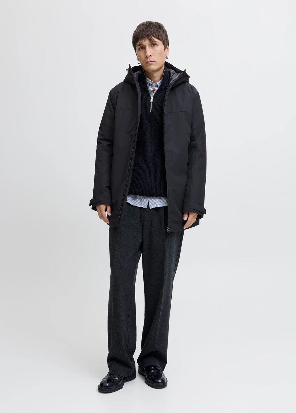 Черная демисезонная куртка Jack & Jones