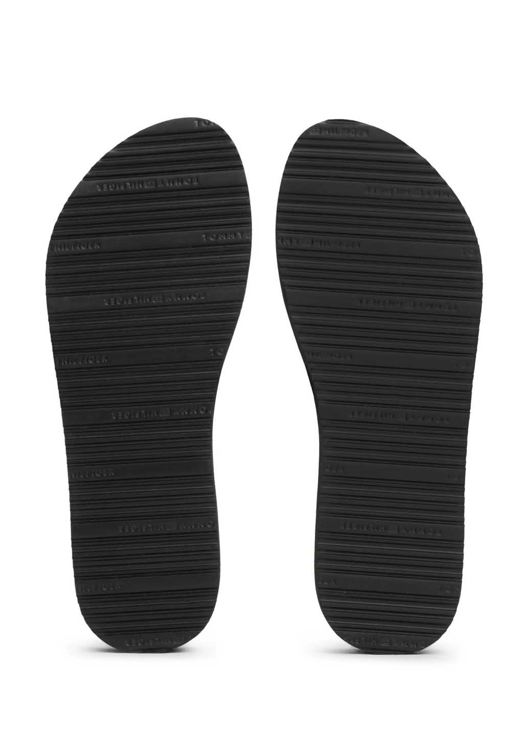 Черные кэжуал вьетнамки Tommy Hilfiger с логотипом