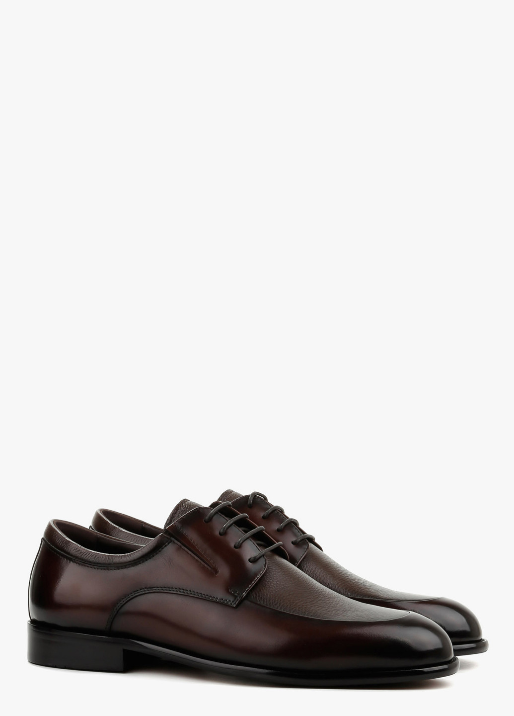 Темно-коричневые праздничные, вечерние, классические, кэжуал туфли Le'BERDES на шнурках