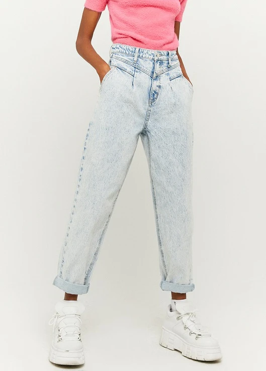 Джинсы Skinny Jeans - WOVEN HW MOM DENIM Tally Weijl - (228499680)