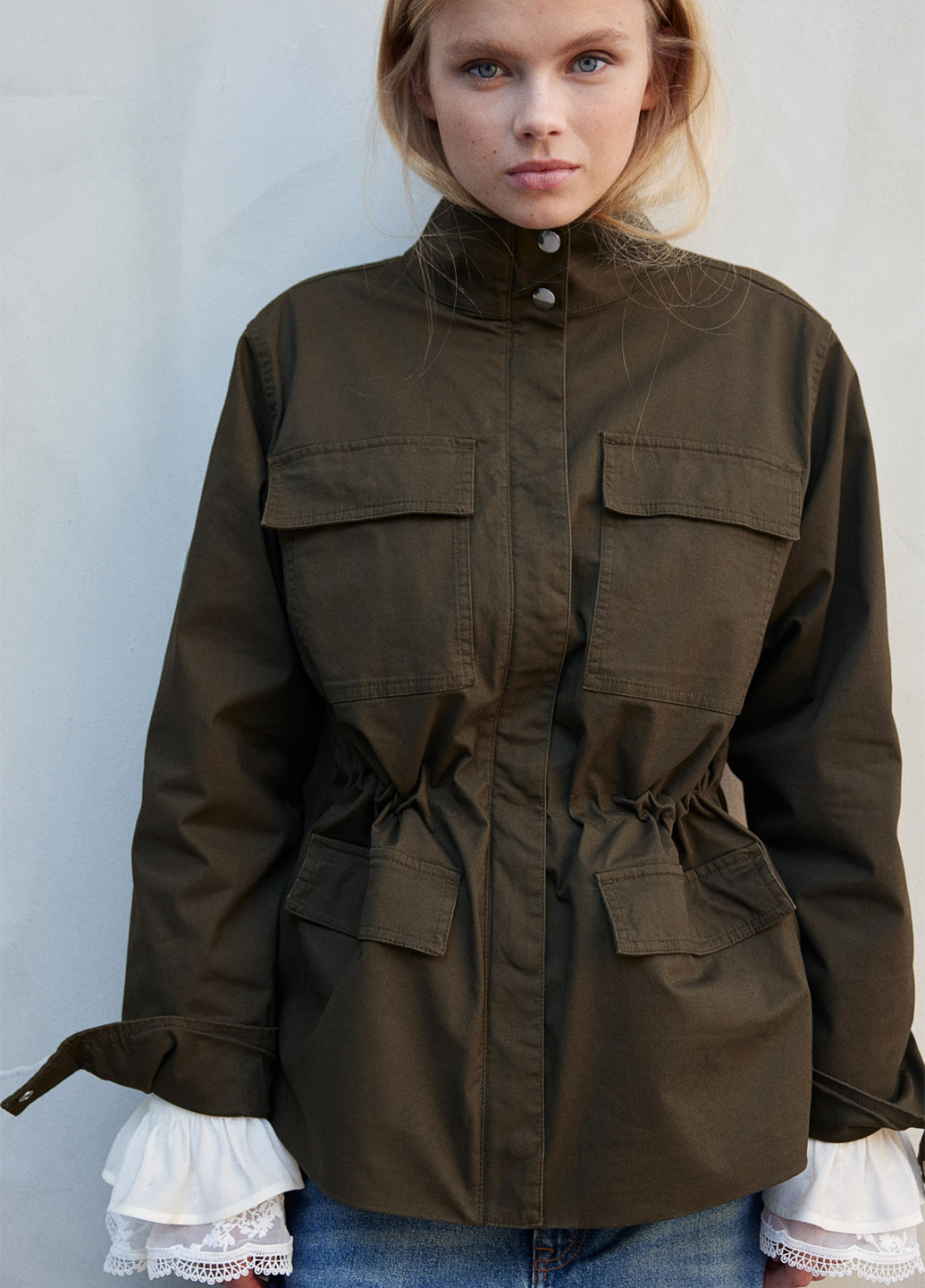 Коричнева демісезонна куртка H&M