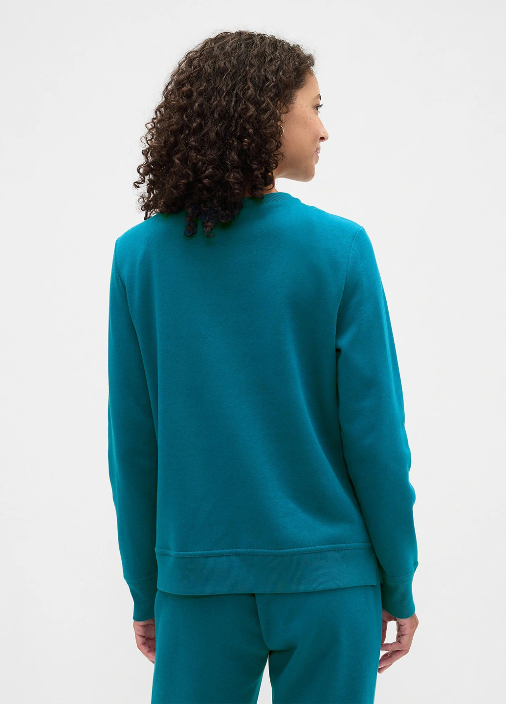 Бірюзовий світшот Gap логотип без декору (370302281)