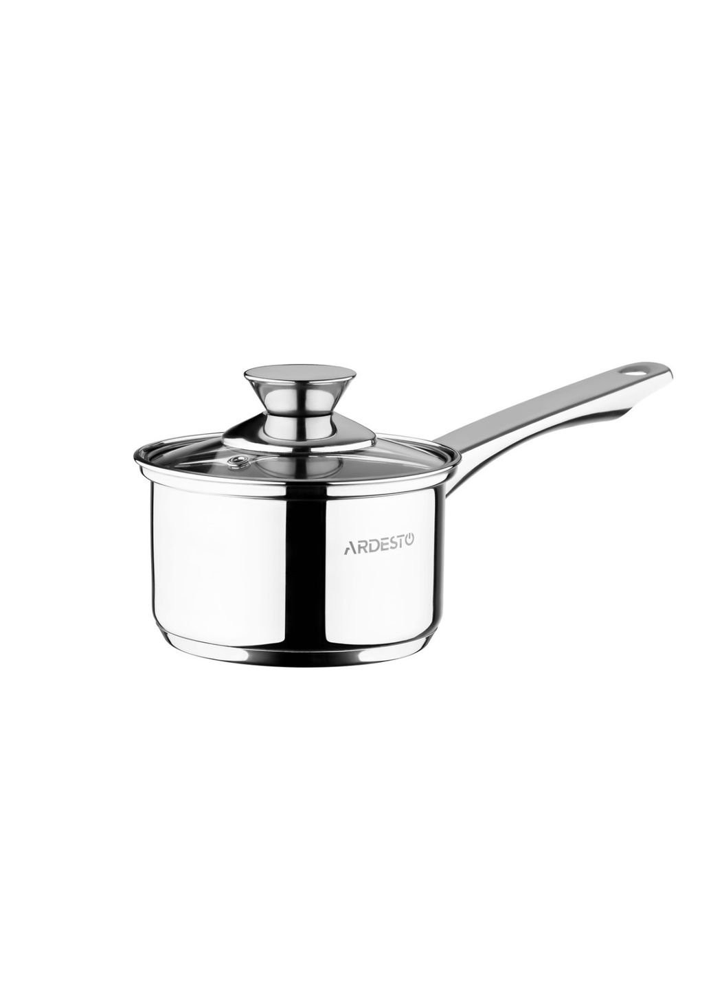 Ковш со стеклянной крышкой Gemini AR-3211-SS 14 см 1.1 л Ardesto (253609919)