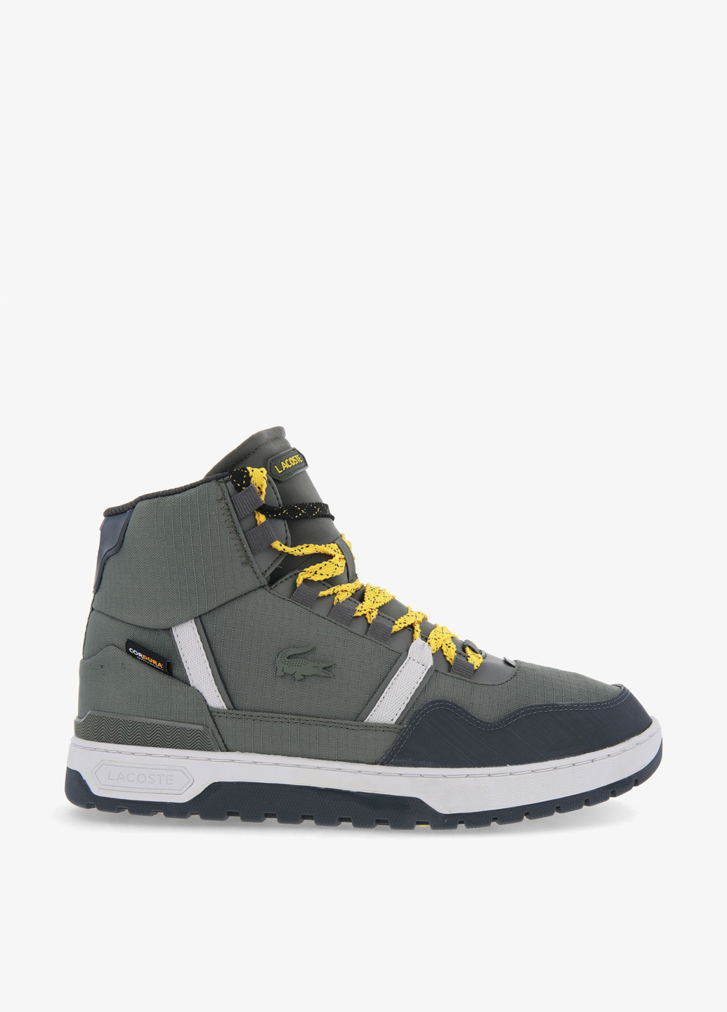 Сіро-зелені Осінні кросівки Lacoste T-CLIP WNTR MID