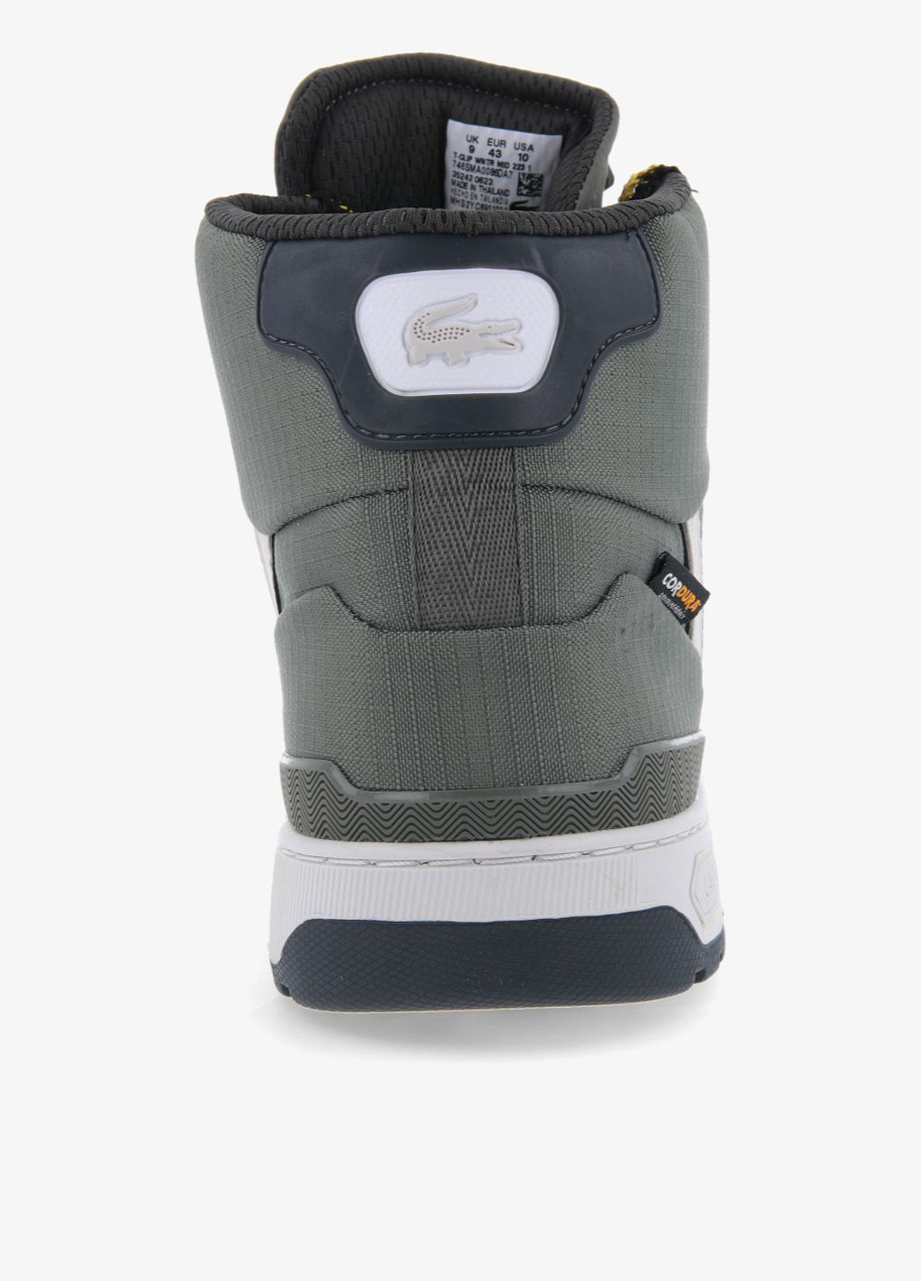 Сіро-зелені Осінні кросівки Lacoste T-CLIP WNTR MID