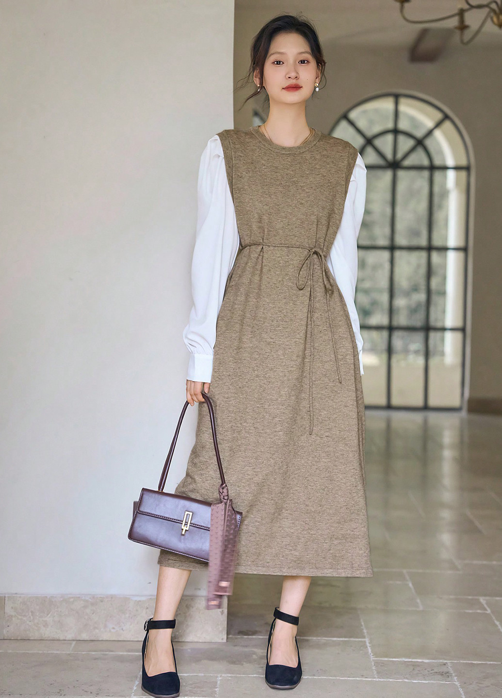 Коричнева кежуал сукня Dazy однотонна