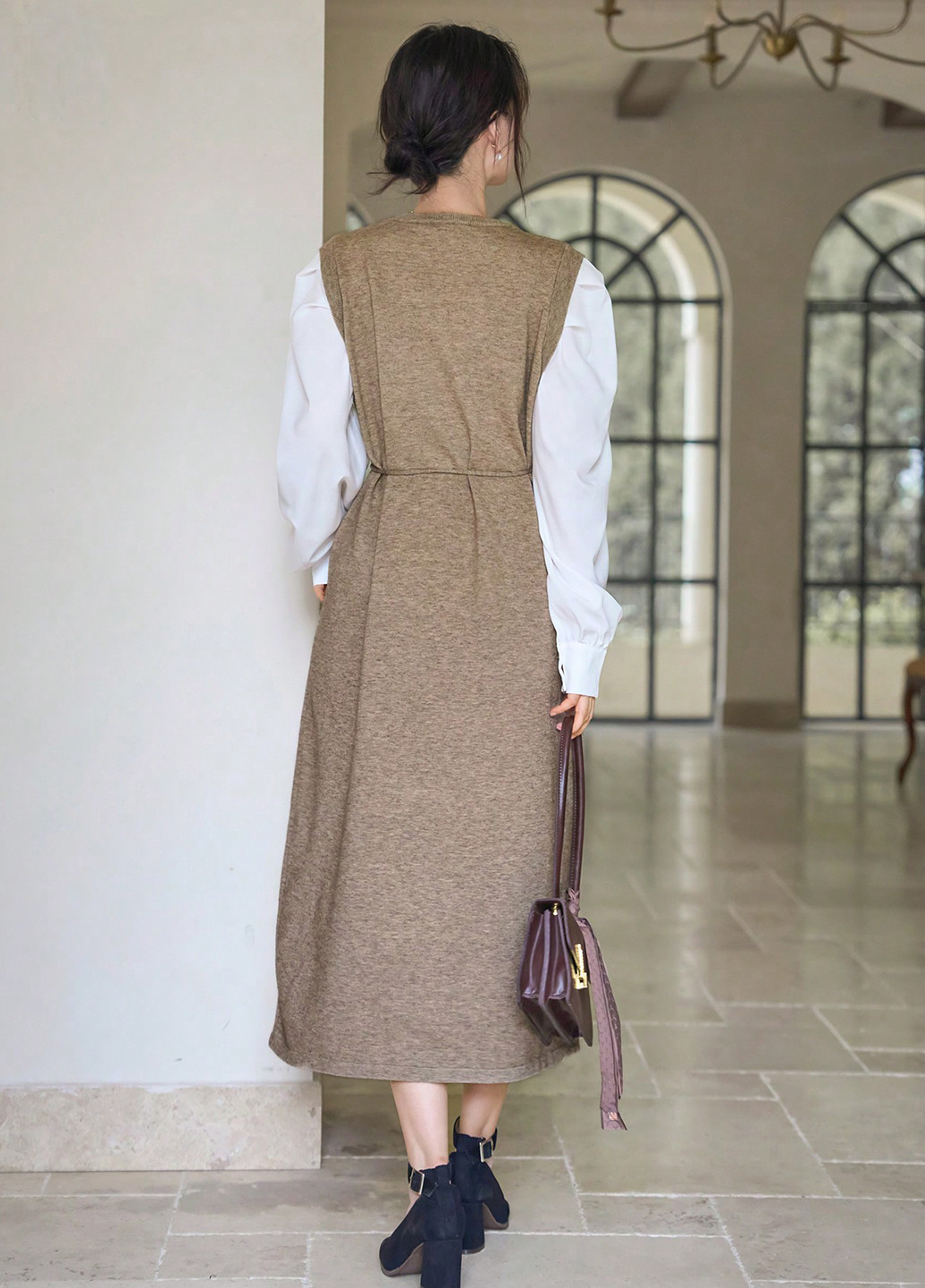 Коричнева кежуал сукня Dazy однотонна