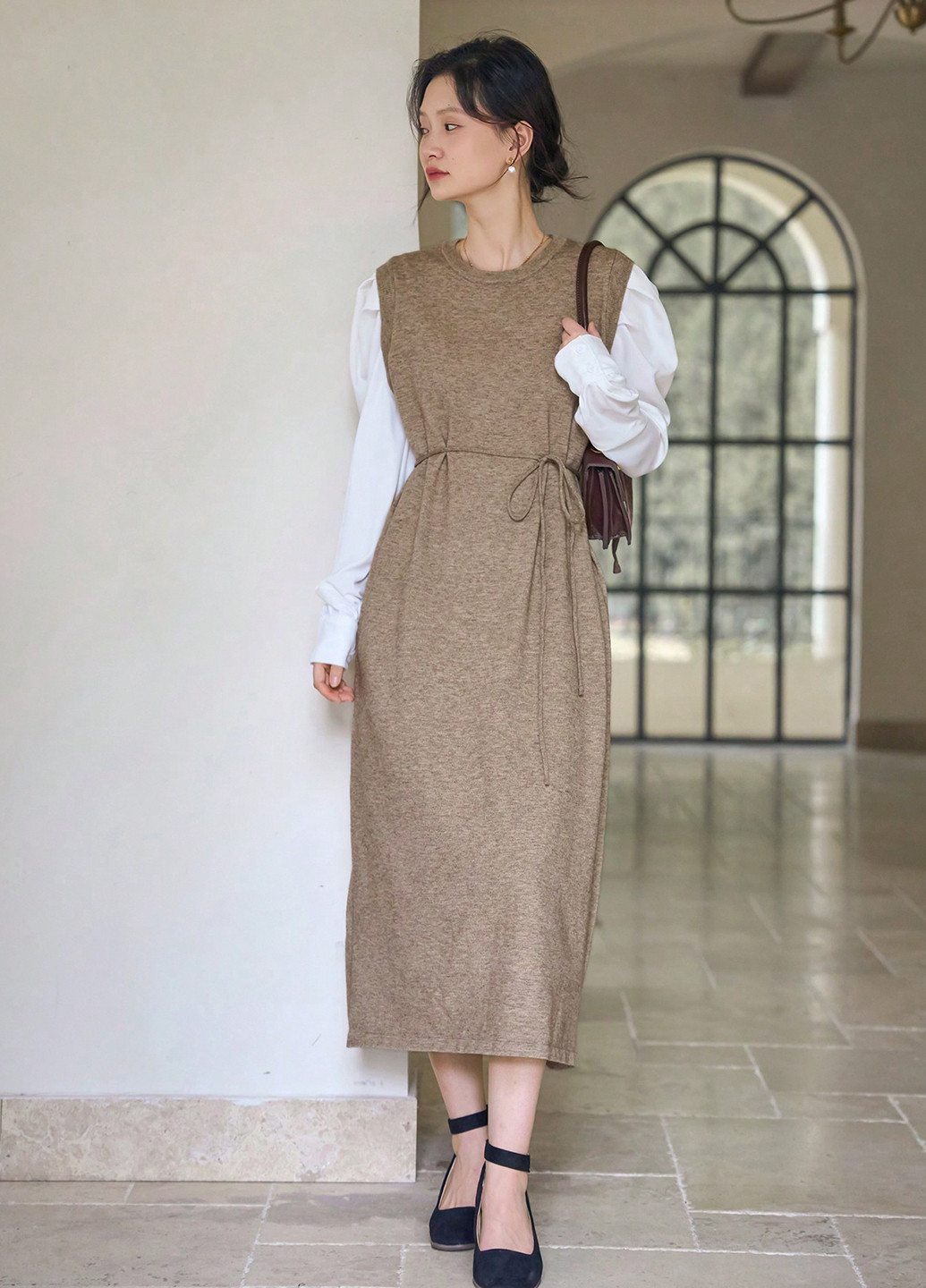 Коричнева кежуал сукня Dazy однотонна