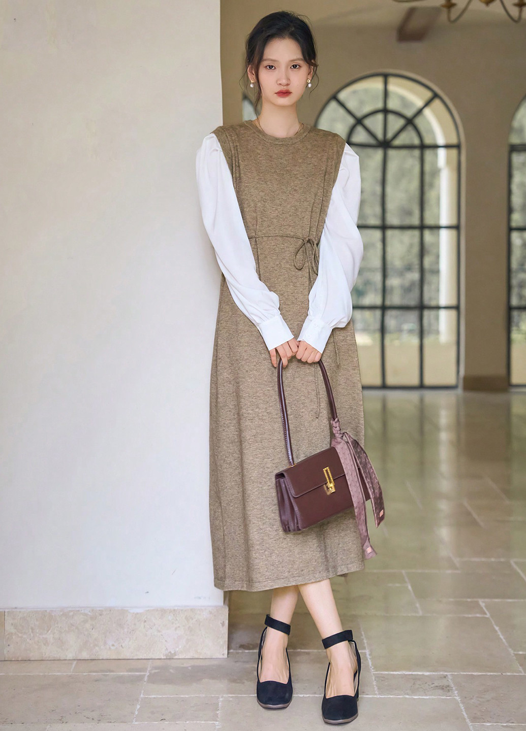 Коричнева кежуал сукня Dazy однотонна