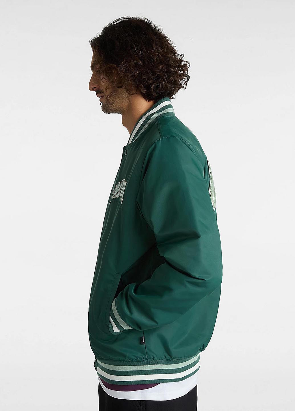 Бомбер Vans бейсбольний на блискавці (330358931)