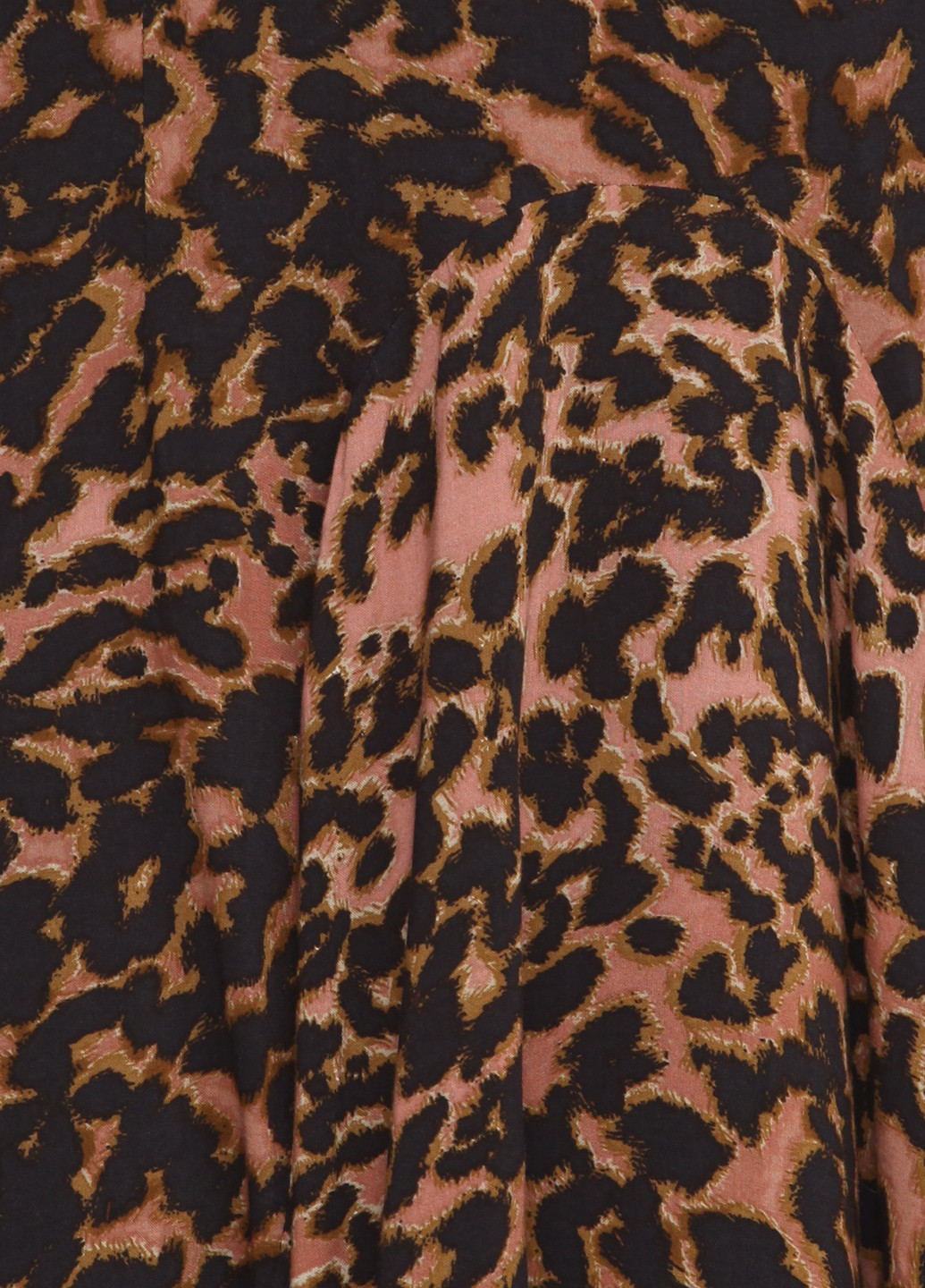 Коричневое кэжуал платье H&M с животным (анималистичным) принтом