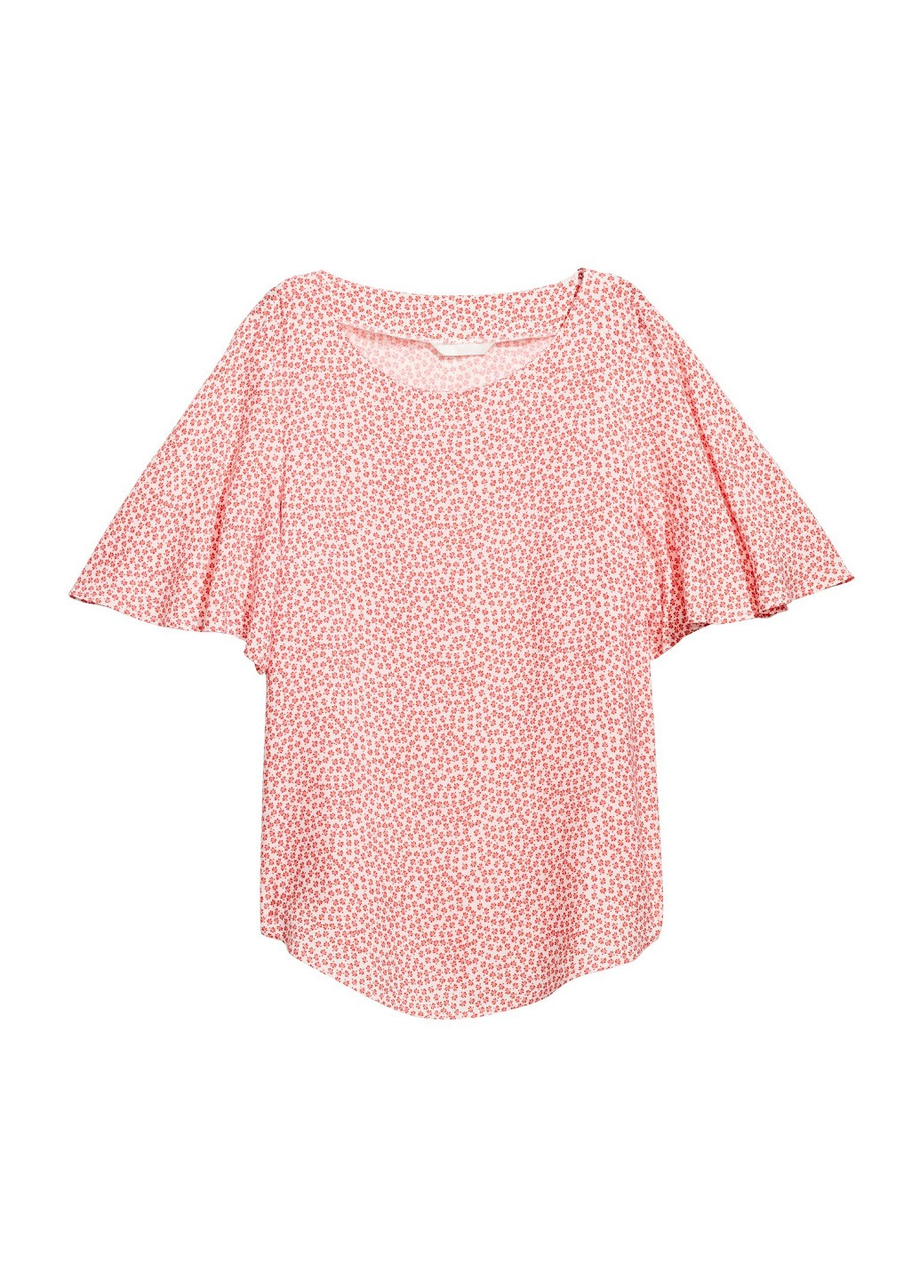 Красная блузка с рукавами клёш H&M