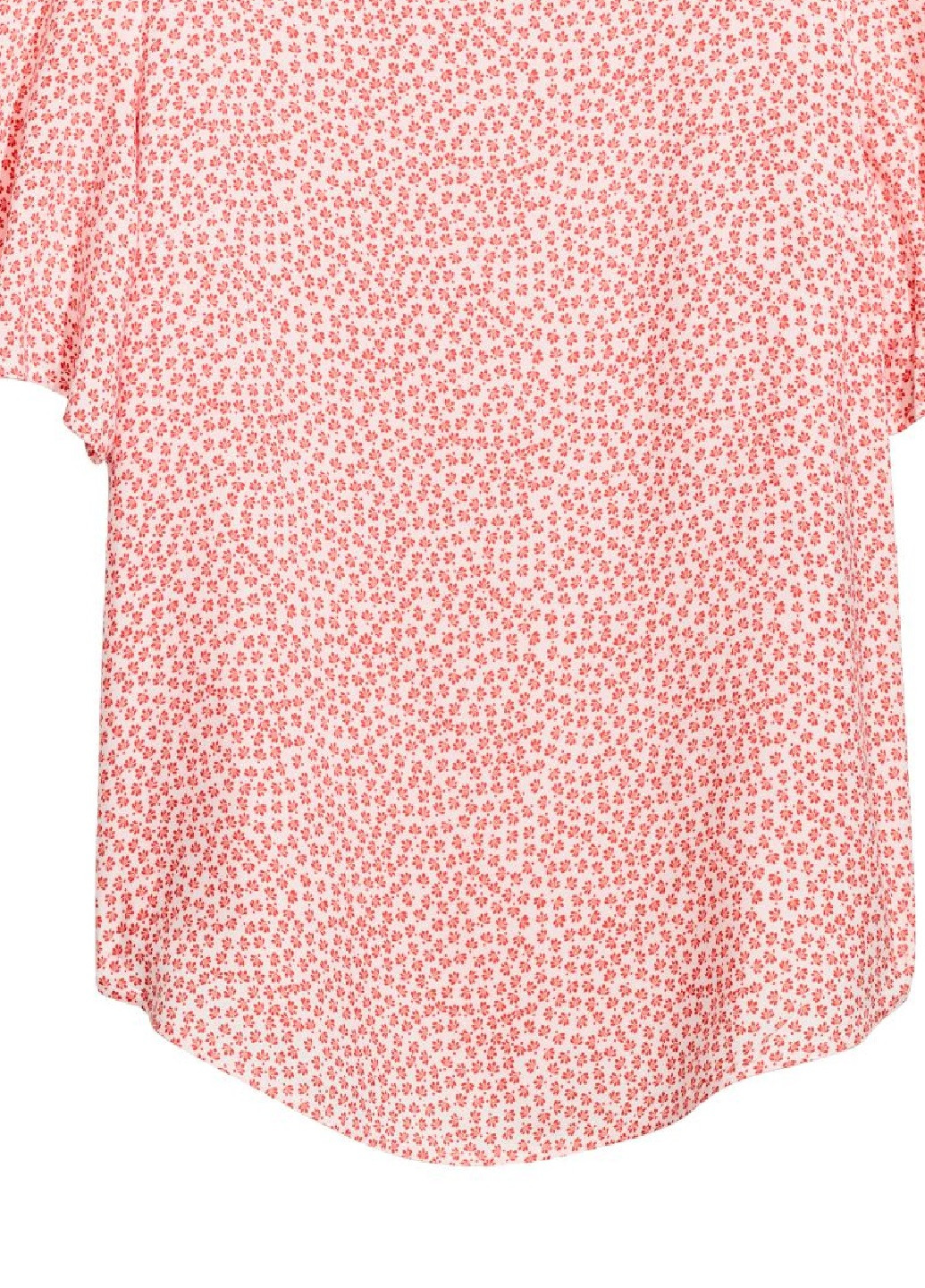 Красная блузка с рукавами клёш H&M