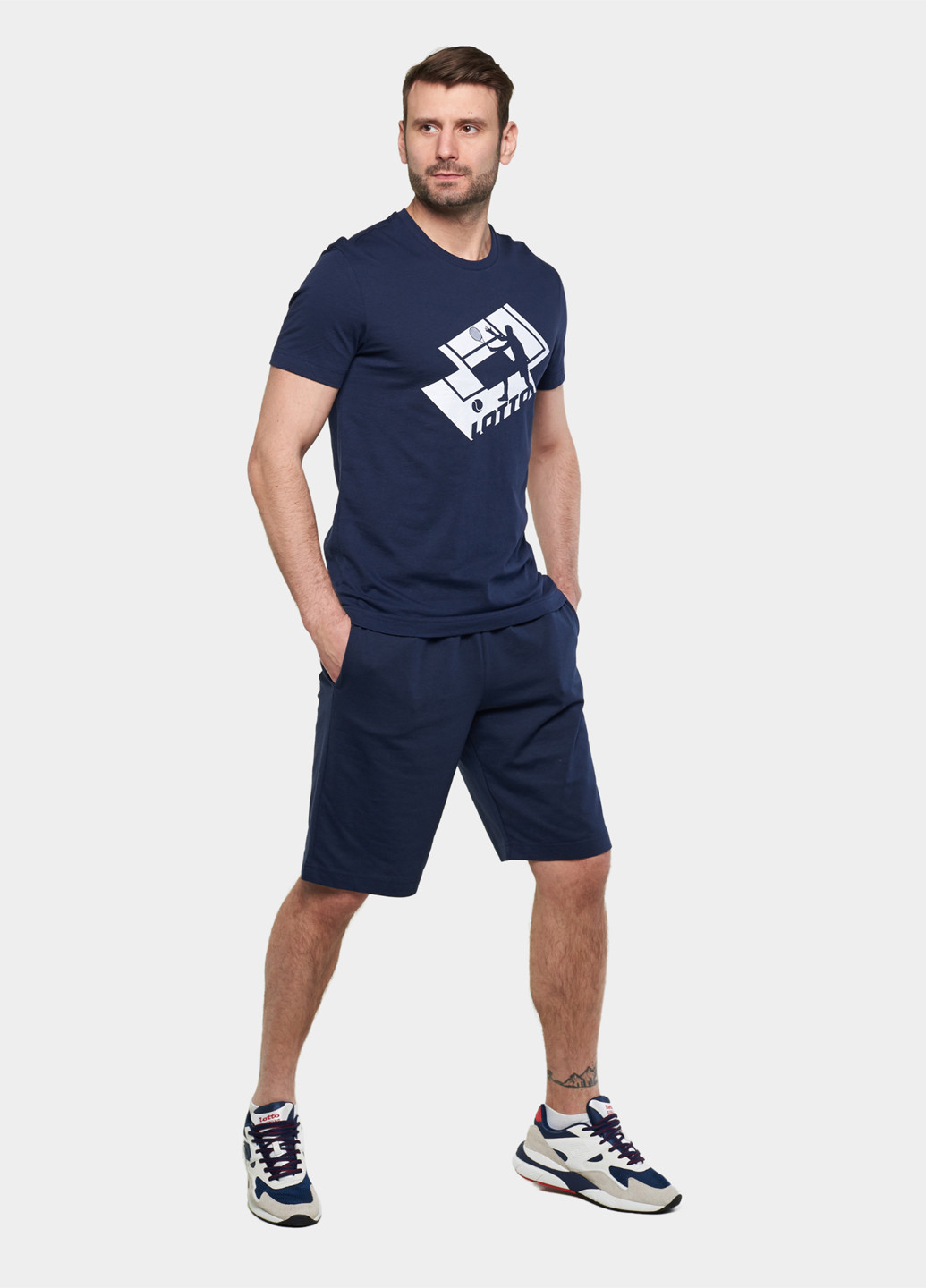 Темно-синя футболка Lotto TEE TENNIS CLUB II
