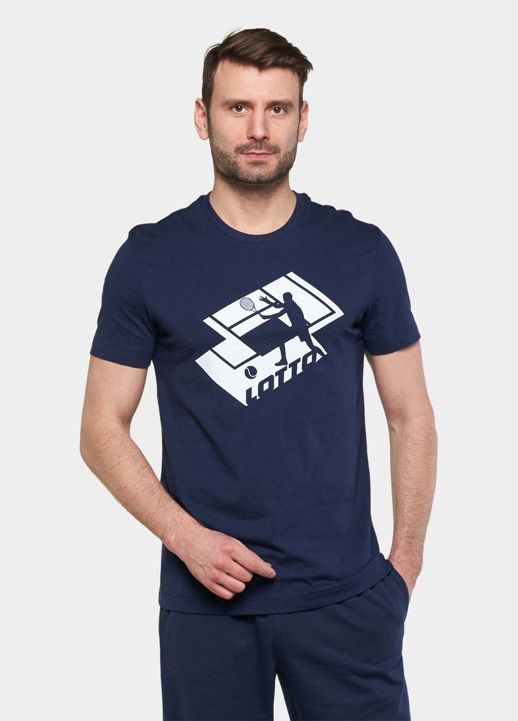 Темно-синя футболка Lotto TEE TENNIS CLUB II