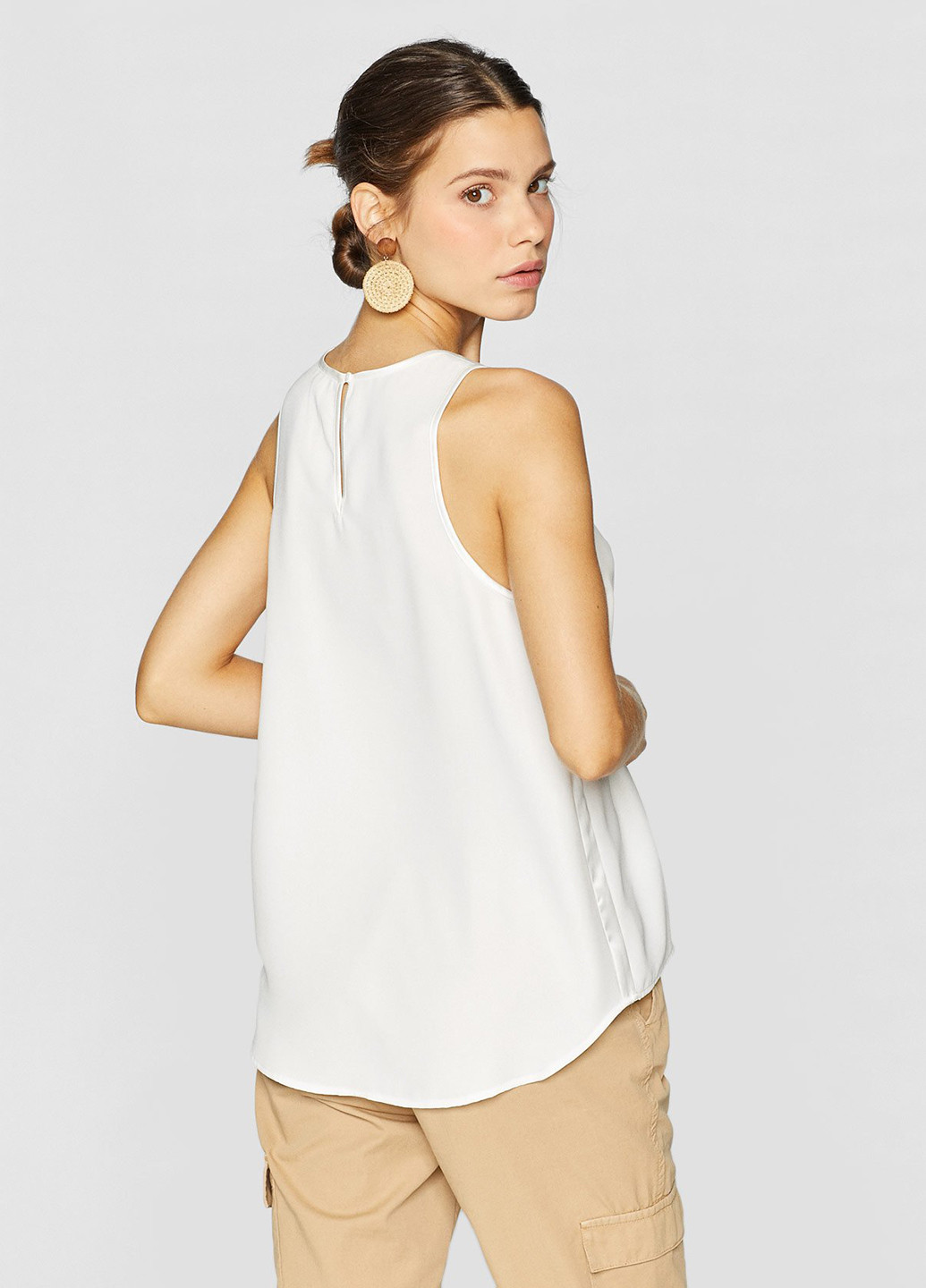 Біла блуза Stradivarius