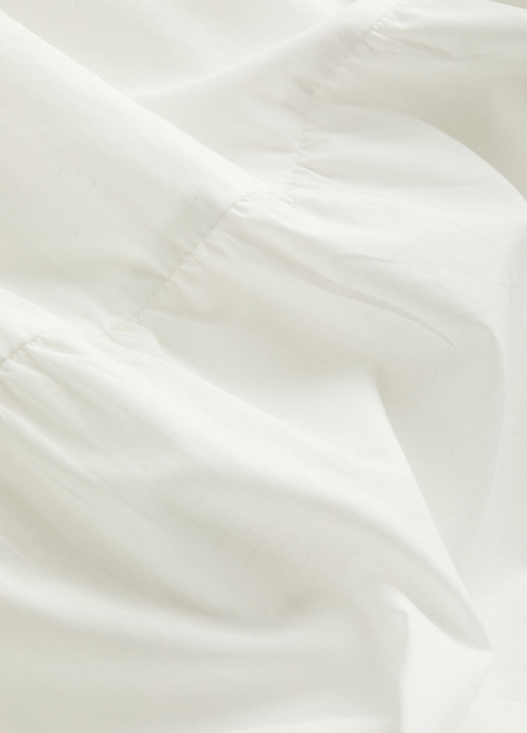 Белое кэжуал сарафан клеш H&M однотонное