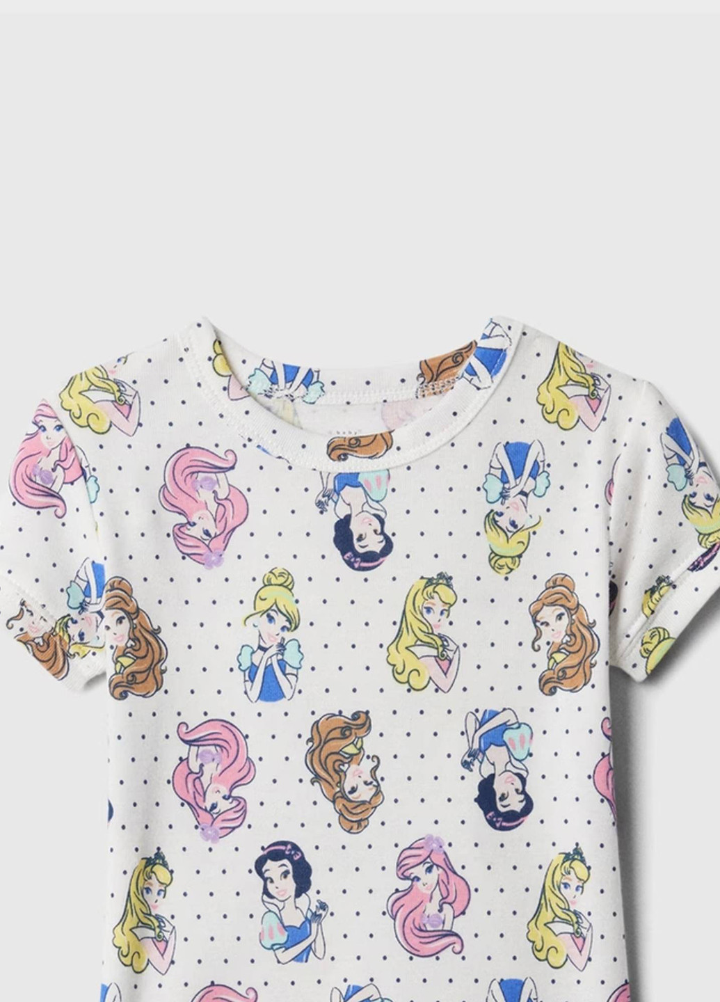 Біла всесезон піжама (футболка, шорти) футболка + шорти Gap